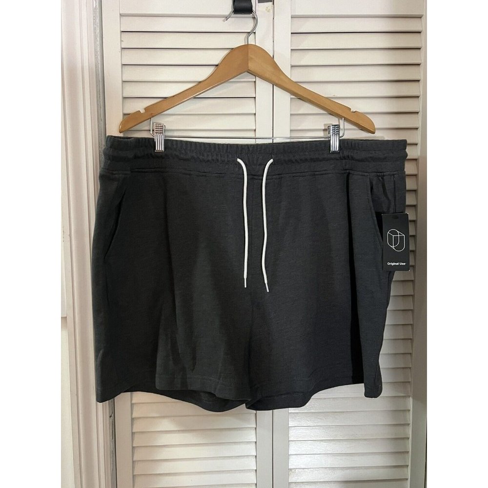 Original Use Men's Knit Shorts 6" Dark Gray XXL